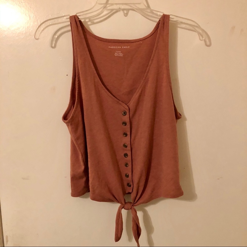 American Eagle Button Front Tank Top